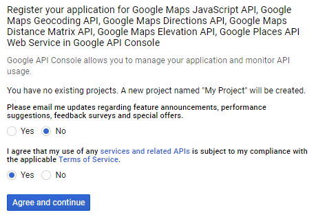 Google is asking you to accept their terms of service