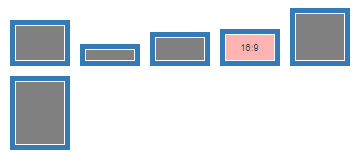 Possible arrangements for a line containing <strong>one</strong> media